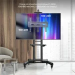 Onkron Βάση Τηλεόρασης Δαπέδου έως 70" και 45kg Μαύρο TS1551-B - Image 3