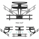 Onkron Βάση Τηλεόρασης Τοίχου έως 75" Μαύρο M6L-B - Image 6