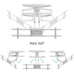 Onkron Βάση Τηλεόρασης Τοίχου έως 75" Λευκό M6L-W - Image 4