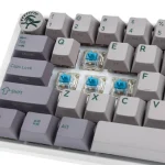 Ducky Wired One 3 Mist Sf Gaming Μηχανικό Πληκτρολόγιο 65% με Cherry MX Blue διακόπτες και RGB φωτισμό (Αγγλικό US) Λευκό 100043100 - Image 3