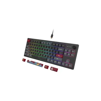 Montech MKey TKL Darkness Gaming Μηχανικό Πληκτρολόγιο Tenkeyless με Gateron G-Pro Red διακόπτες και RGB φωτισμό (Αγγλικό US) GATA-2433