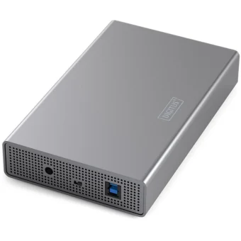 Digitus Θήκη για Σκληρό Δίσκο 3.5" SATA III με σύνδεση Serial / USB 3.0 σε Γκρι χρώμα DA-71106-1