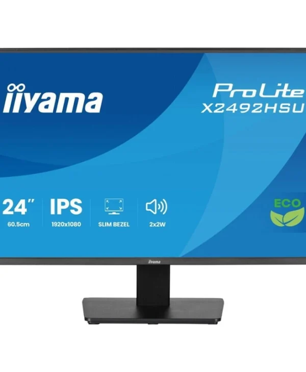 Iiyama ProLite X2492HSU-B1 IPS Monitor 24" FHD 1920x1080 με Χρόνο Απόκρισης 3ms GTG