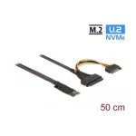 DeLock 62984 M.2 Key M to U.2 SFF-8639 NVMe 50 cm Μαύρος 2204727 - Image 2