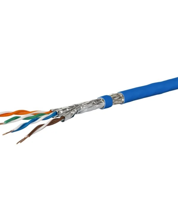 Logon S/FTP Cat.7a (10Gbps) Καλώδιο Δικτύου Ethernet 100m Μπλε 1308427B34145