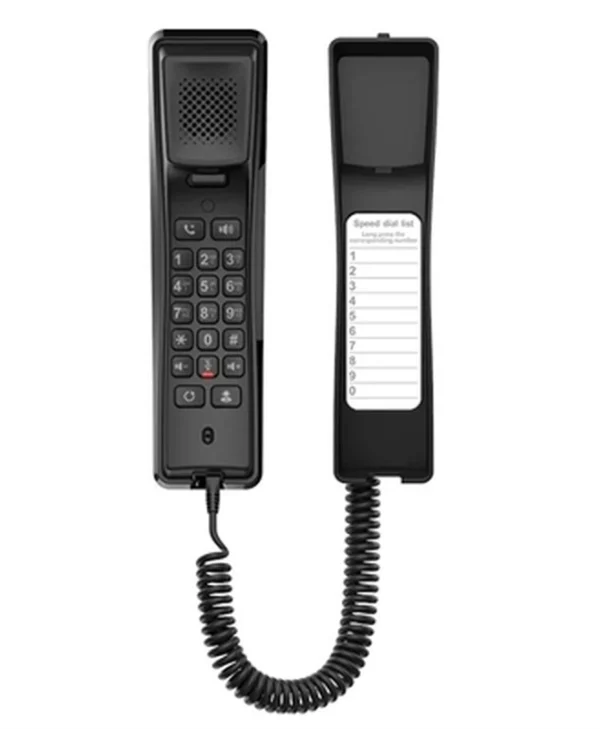 Fanvil H2U-V2 Compact Ενσύρματο Τηλέφωνο IP 2 γραμμών Μαύρο 1120101B