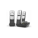 Gigaset A690A Duo Ασύρματο Τηλέφωνο Duo με Ελληνικό Μενού Μαύρο L36852-H2830-B101 - Image 4