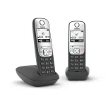 Gigaset A690A Duo Ασύρματο Τηλέφωνο Duo με Ελληνικό Μενού Μαύρο L36852-H2830-B101 - Image 5