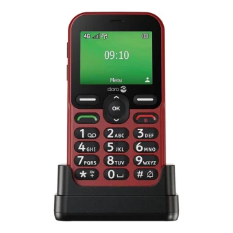 Doro Leva E10 Dual SIM Κινητό με Μεγάλα Κουμπιά Κόκκινο 380593