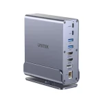 Unitek D1135A Dock / USB-C Docking Station με 4K PD Ethernet και σύνδεση 3 Οθονών Ασημί D1135AGY01 - Image 3