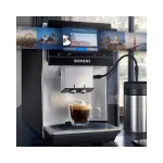 Siemens Eq700 Αυτόματη Μηχανή Espresso Εντοιχιζόμενη 1500W Πίεσης 19bar για Cappuccino με Μύλο Άλεσης Γκρι TP715R07 - Image 9