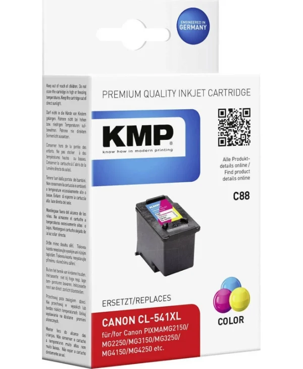 KMP C88 Συμβατό Μελάνι Εκτυπωτή InkJet Canon CL-541XL Πολλαπλό (Color) 1τμχ 1517,4030