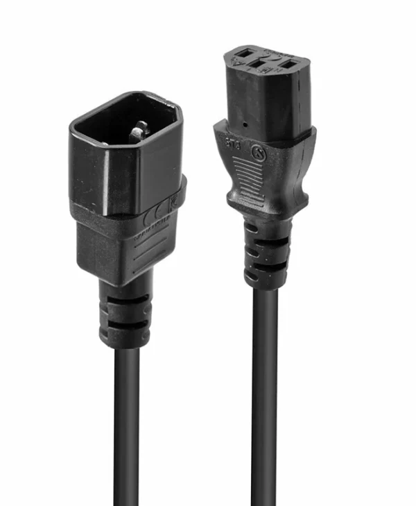 Lindy Iec IEC C13 - IEC C13 Cable 2m Μαύρο 30321