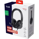 Trust Ayda Max On Ear Multimedia Ακουστικά με μικρόφωνο και σύνδεση USB-A / USB-C 25461 - Image 4