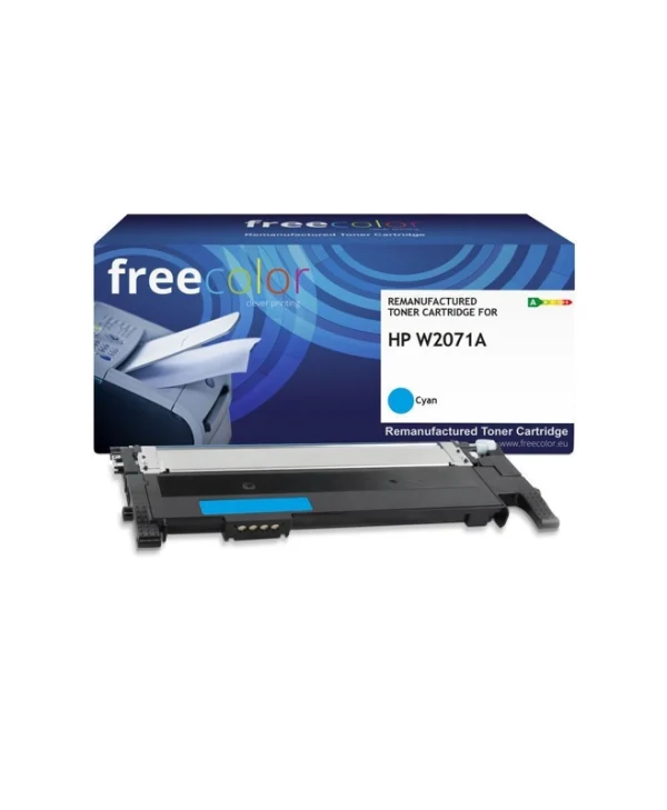 Freecolor Συμβατό Toner για Laser Εκτυπωτή HP Hp W2071a 1000 Σελίδων Κυανό με Chip K18908F7