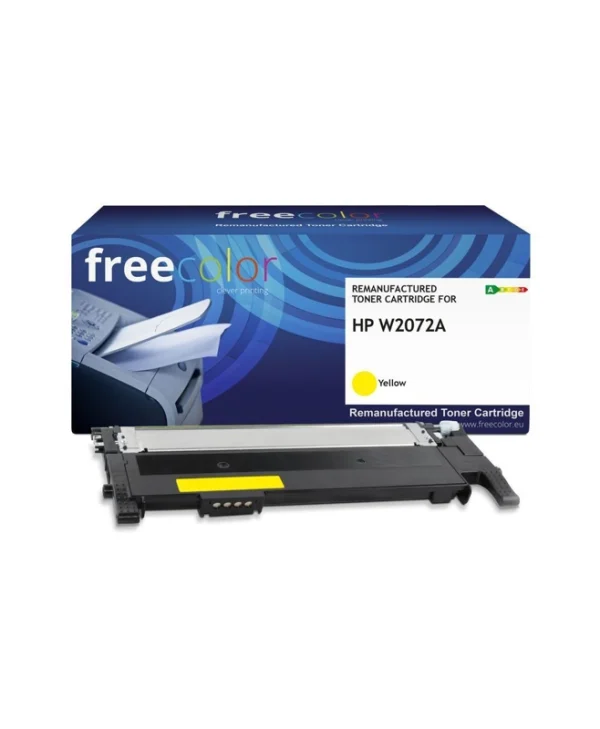 Freecolor Συμβατό Toner για Laser Εκτυπωτή HP Hp W2072a (117a) 1000 Σελίδων Κίτρινο με Chip K18910F7