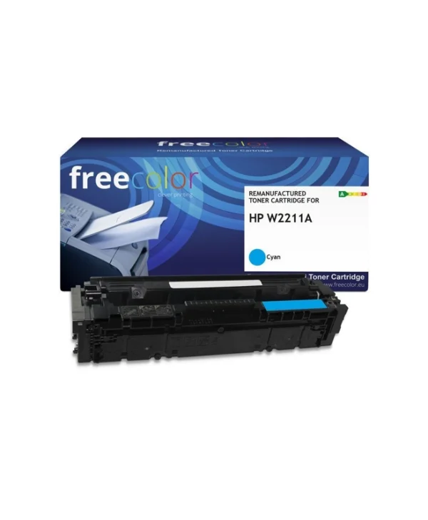 Freecolor Συμβατό Toner για Laser Εκτυπωτή HP Hp W2211a/207a 1250 Σελίδων Κυανό με Chip K18888F7