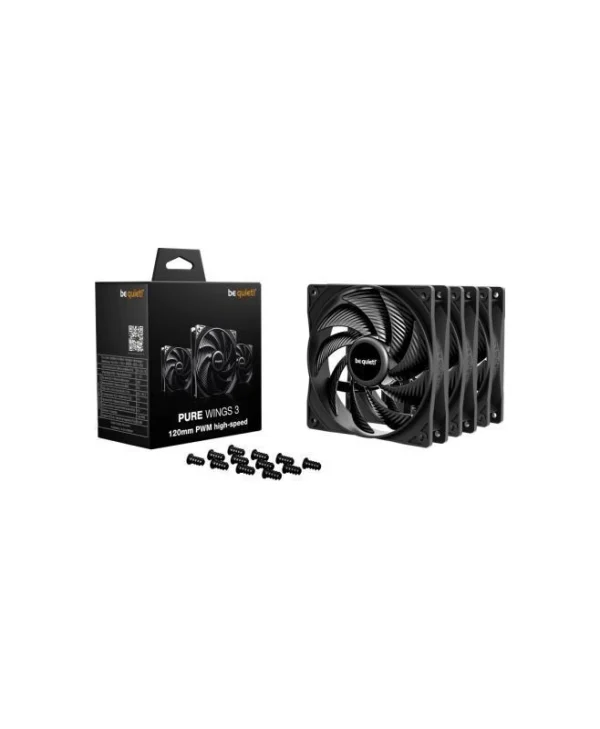 Be Quiet Pure Wings 3 HS Case Fan 120mm (2100rpm / 59.6cfm) Χωρίς Led Φωτισμό και Σύνδεση 4-Pin PWM BL140