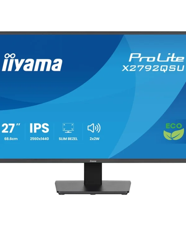 Iiyama ProLite X2792QSU-B1 IPS Monitor 27" QHD 2560x1440 με Χρόνο Απόκρισης 3ms GTG