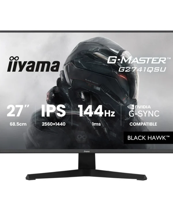 Iiyama G-Master Black Hawk IPS Monitor 27" QHD 2560x1440 144Hz G2741QSU-B1