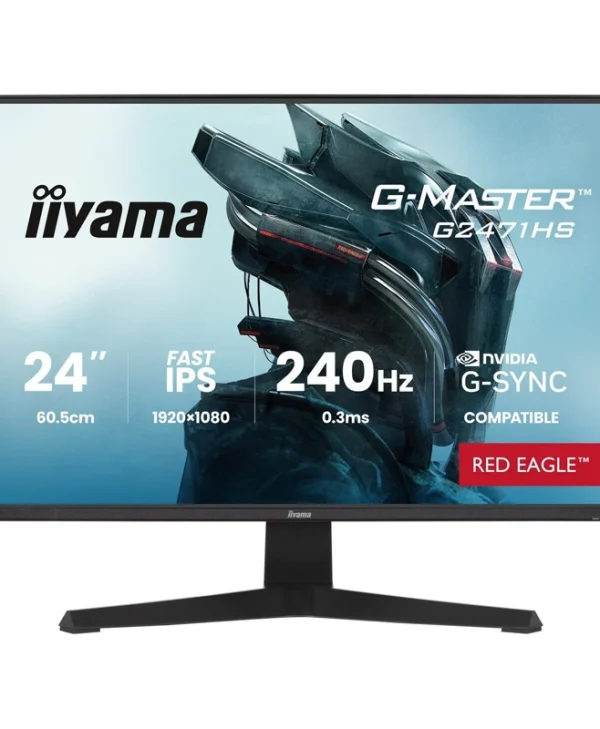 Iiyama G-Master Red Eagle IPS HDR Monitor 23.8" FHD 1920x1080 240Hz G2471HS-B1