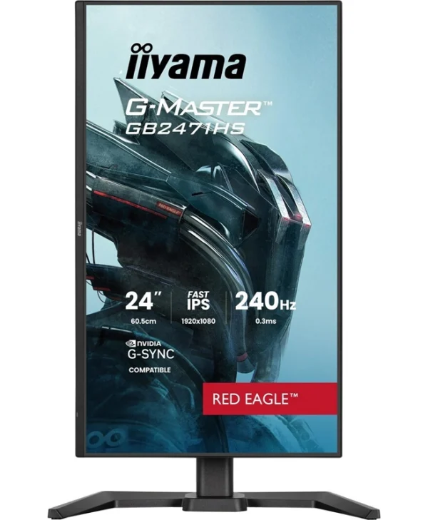 Iiyama G-Master Red Eagle IPS HDR Monitor 23.8" FHD 1920x1080 240Hz GB2471HS-B1
