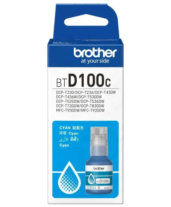 Brother BTD100C Γνήσιο Μελάνι Εκτυπωτή InkJet Κυανό (BT-D100C)