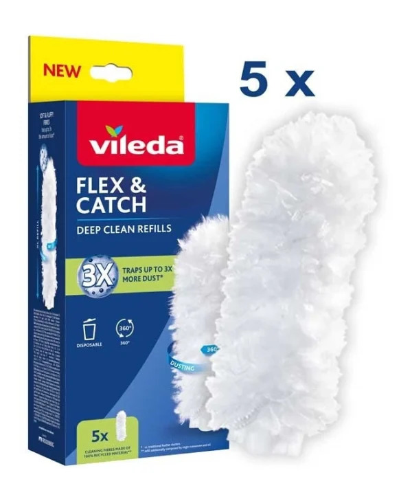 Vileda Flex&catch Ανταλλακτικό Σκούπας 5τμχ 177664