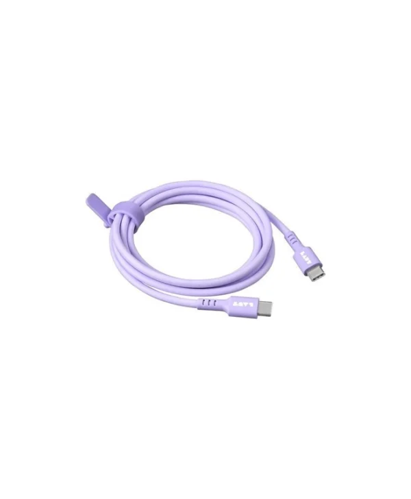 Laut Braided USB 2.0 Cable USB-C male - USB-C 60W PD Μωβ 1.5m L_LK_CC_PU