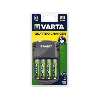 Varta Quattro USB Φορτιστής 4 Μπαταριών Ni-MH Μεγέθους AA/AAA Σετ με 4 Μπαταρίες 18660