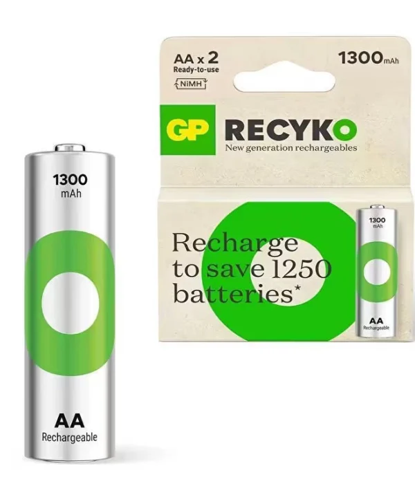 Genius Pack Επαναφορτιζόμενες Μπαταρίες AA Ni-MH 1300mAh 1.2V 2τμχ 20984