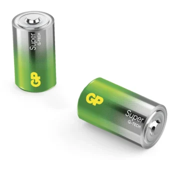 GP Batteries Super Αλκαλικές Μπαταρίες D 1.5V 2τμχ GPSUP13A142C2
