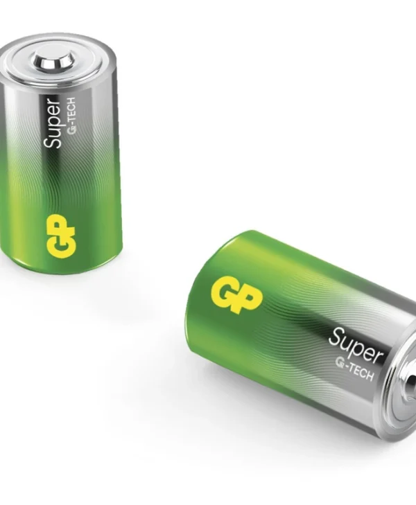 GP Batteries Super Αλκαλικές Μπαταρίες D 1.5V 2τμχ GPSUP13A142C2