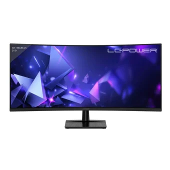 LC-Power LC-M34QC Ultrawide VA HDR Curved Gaming Monitor 34" QHD 3440x1440 180Hz με Χρόνο Απόκρισης 1ms GTG