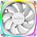 Montech Case Fan 120mm (1699rpm) με ARGB Φωτισμό και Σύνδεση 4-Pin PWM 3τμχ Λευκό LUMT-013 - Image 3
