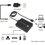 Conceptronic USB-A 3.0 x 1, USB-A 2.0 x 3 Hub 4 Θυρών USB 3.0 με σύνδεση USB-A HUBBIES10B - Image 2