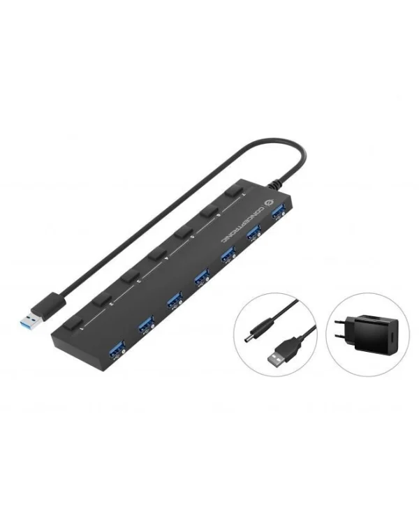 Conceptronic Hub 7 Θυρών USB 3.0 με σύνδεση USB-A HUBBIES19BP