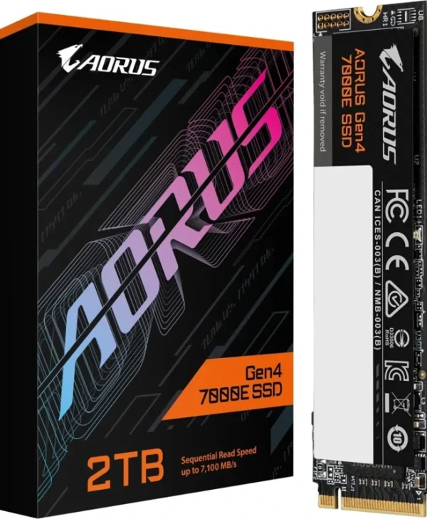 Gigabyte AORUS SSD 2TB τύπου M.2 με σύνδεση PCI Express 4.0 (PS5 Compatible) AG470E2TB