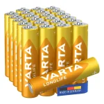 Varta Alkaline Spare Batteries Aaa Longlife 24 Pieces 04103301134 - Image 2