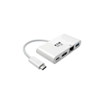 Eaton USB-C Docking Station με HDMI Ethernet Λευκό (U444-06N-HGU-C)