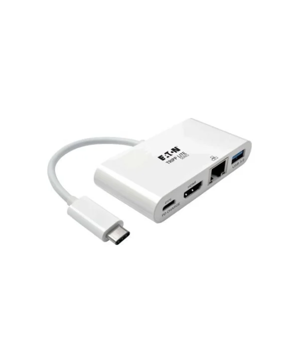 Eaton USB-C Docking Station με HDMI Ethernet Λευκό (U444-06N-HGU-C)
