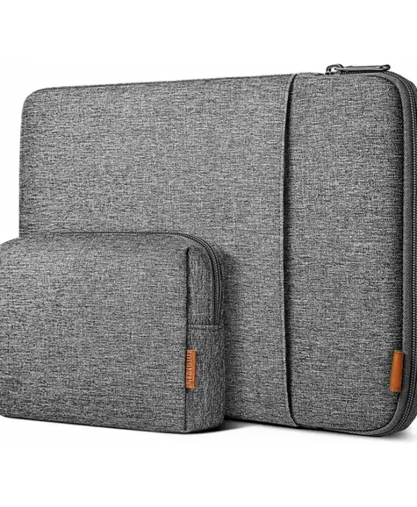 Inateck 360° Protection Σετ με Τσαντάκι Αδιάβροχη Θήκη για Laptop 13" σε Γκρι χρώμα LB01006-13S_GRAY