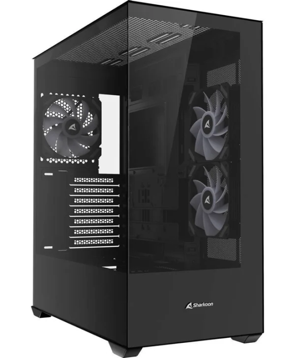 Sharkoon SK6 Gaming Midi Tower Κουτί Υπολογιστή με Πλαϊνό Παράθυρο και ARGB Φωτισμό Μαύρο 4044951045068