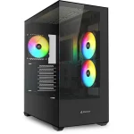 Sharkoon SK6 Gaming Midi Tower Κουτί Υπολογιστή με Πλαϊνό Παράθυρο και ARGB Φωτισμό Μαύρο 4044951045068 - Image 2