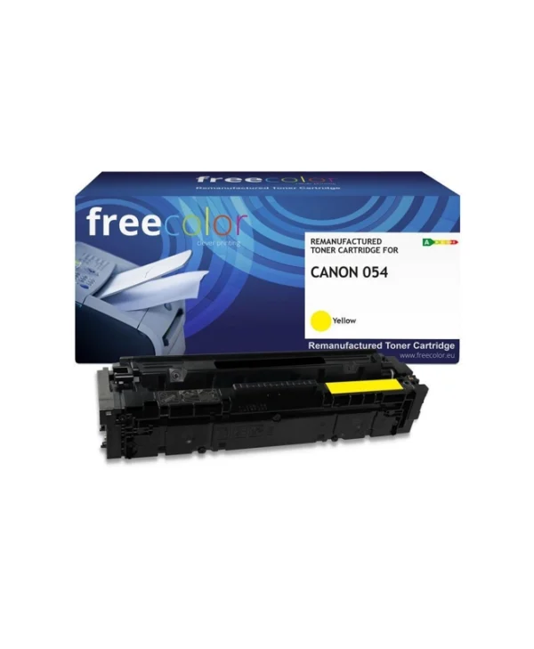 Freecolor Συμβατό Toner για Laser Εκτυπωτή Canon Canon 054 (3021c002) 1200 Σελίδων Κίτρινο K18636F7