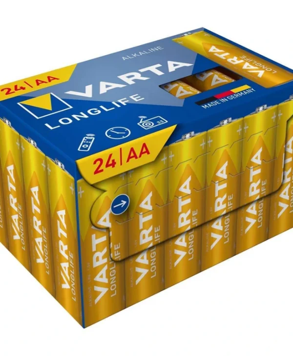 Varta Longlife Αλκαλικές Μπαταρίες AA 1.5V 24τμχ 04106229234