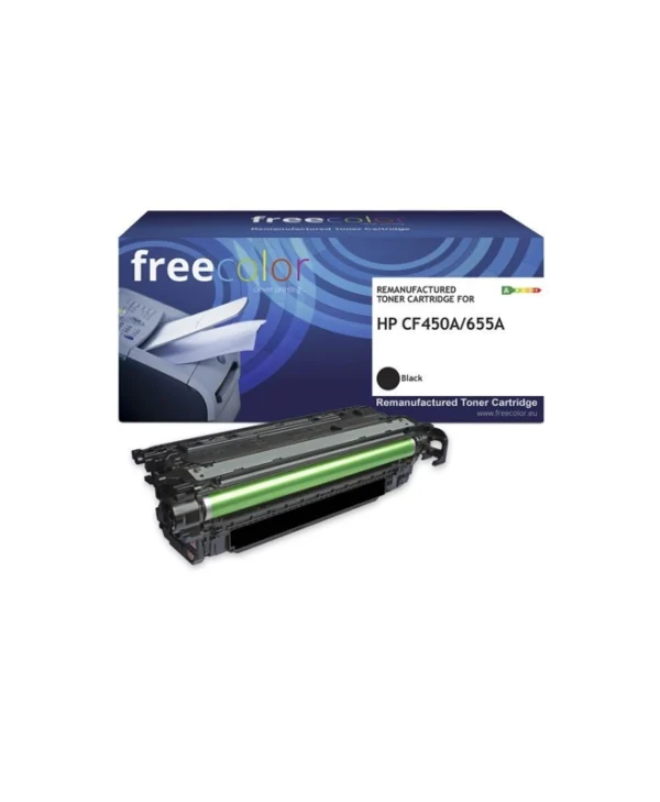 Freecolor Συμβατό Toner για Laser Εκτυπωτή HP Hp 655a (cf450a) 12500 Σελίδων Μαύρο με Chip K18242F7