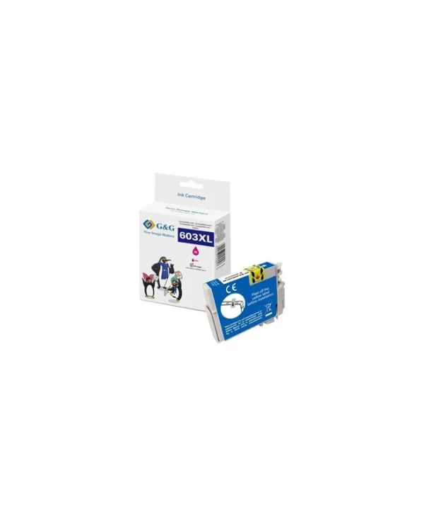 G&G Συμβατό Μελάνι Εκτυπωτή InkJet Epson 603XL 350 Σελίδων 4ml Ματζέντα 1τμχ 16975