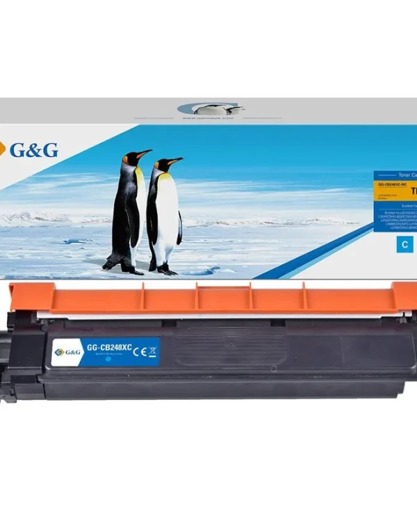 G&G Συμβατό Toner για Laser Εκτυπωτή Brother Brother Tn-248xl Κυανό 21404