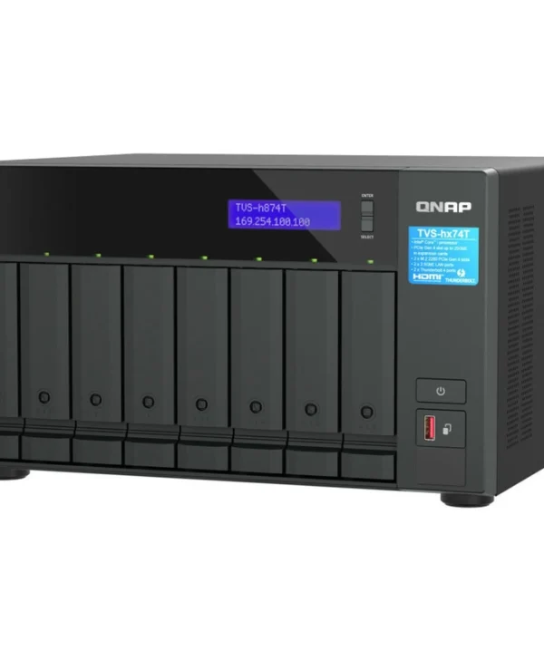 QNap NAS Tower με 8 θέσεις για HDD/M.2/SSD και 2 θύρες Ethernet (TVS-H874T-I7-32G)